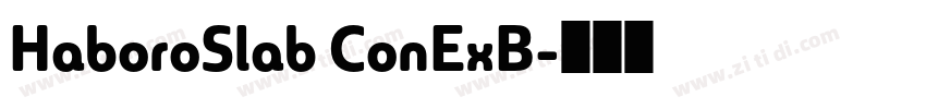 HaboroSlab ConExB字体转换 HaboroSlab ConExB字体转换